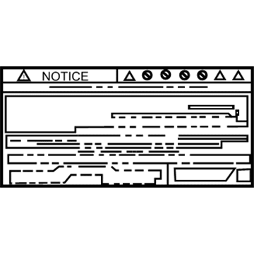 Toyota G9288-47080 Label, Battery CAUTI