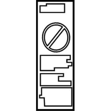 Toyota 74596-02020 Label, Side Air Bag Caution