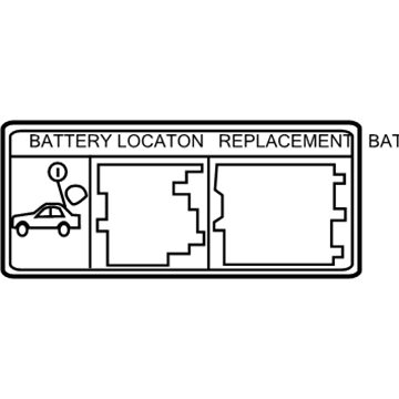 Toyota G9275-76020 Battery Label