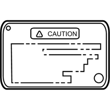 Toyota 11285-31010 Fuel Label