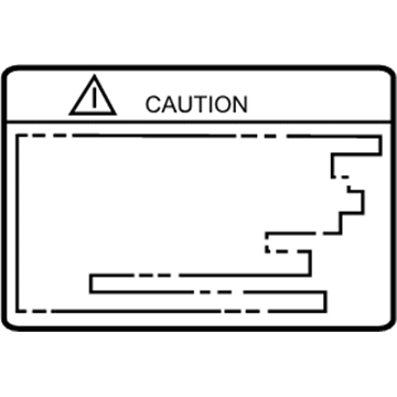 Toyota 74559-48010 Fuel Label