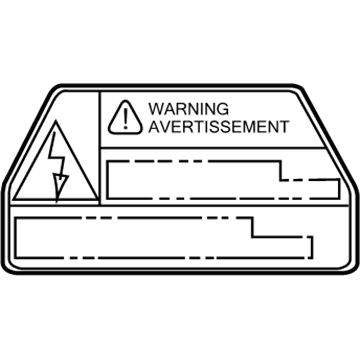 Toyota G9118-06010 Battery Label