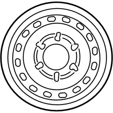 Toyota 42601-04130 Wheel, Spare