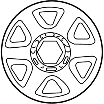 Toyota 42601-35721 Wheel, Steel