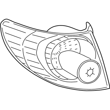 Toyota 81551-02290 Lens & Body, Rear Combination Lamp, RH