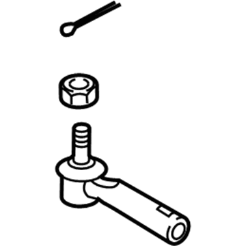 Toyota 45046-69245 Tie Rod End Sub-Assembly , Right