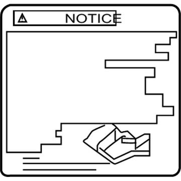 Toyota 74559-52020 Fuel Label