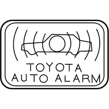 Toyota 74515-06010 Warning Label