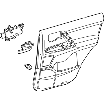 Toyota 67630-60R50-26 Panel Assembly, Rear Door