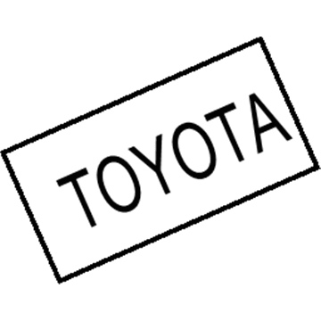 Toyota 75446-52040 Back Door Name Plate, No.6