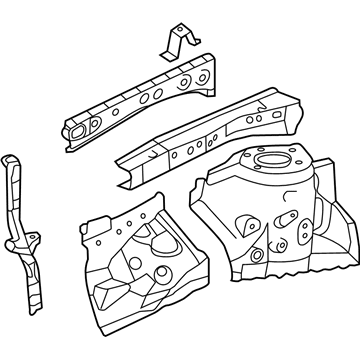 Toyota 53701-07040 Apron Assembly