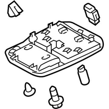 Toyota 63650-0C480-B0 Map Lamp Assembly