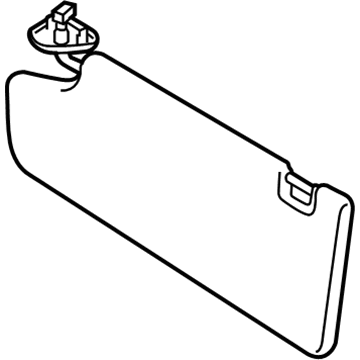 Toyota 74320-0C470-E0 Sunvisor, Sand, Driver Side