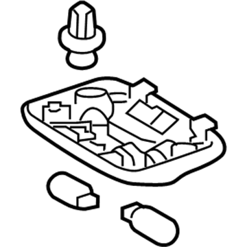 Toyota 81240-0C050-B0 Dome Lamp Assembly