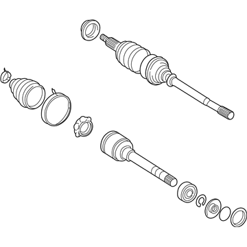 Toyota 43420-06060-84 Reman Cv Axle, Left