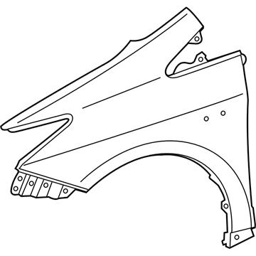 Toyota 53802-47040 Fender, Front Driver Side