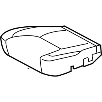 Toyota 71072-AE030-B2 Front Seat Cushion Cover, Left(For Separate Type)