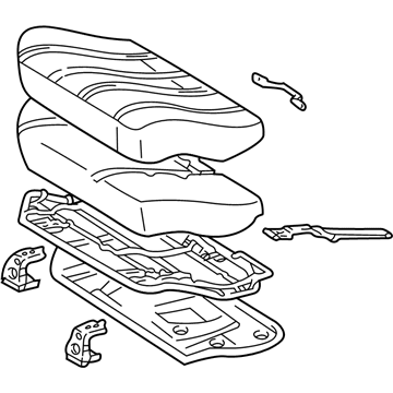 Toyota 71460-35550-B0 Cushion Assembly