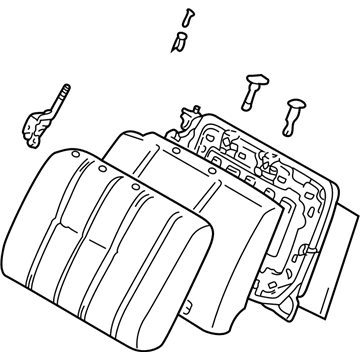 Toyota 71480-35630-E0 Back Assembly, Rear Seat, RH