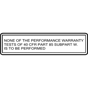 Toyota 11282-21010 Battery Label