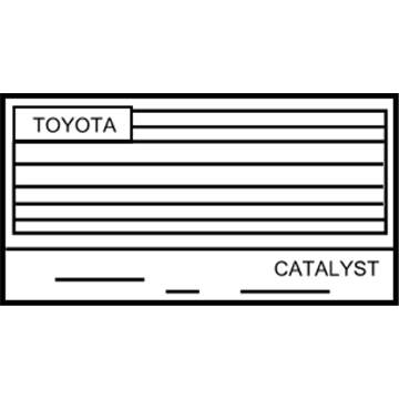 Toyota 11298-37430 Label, Emission Control Information