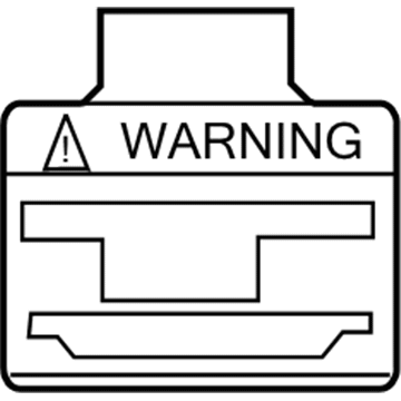 Toyota 74599-48020 Air Bag Label