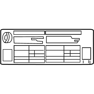 Toyota 42661-47170 Tire Info Label