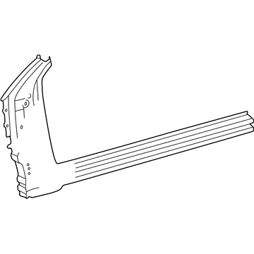 Toyota 61403-52010 Inner Rocker, Outer Passenger Side