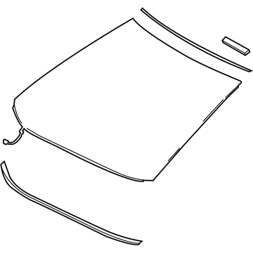 Toyota 56101-F4560 Glass Sub-Assembly, Wind