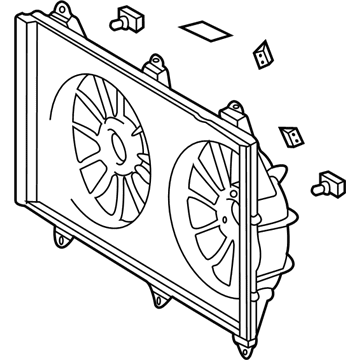 2007 Toyota Highlander Fan Shroud - 16711-28290