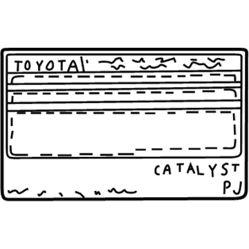 Toyota 11298-20041 Plate, Emission Control Information