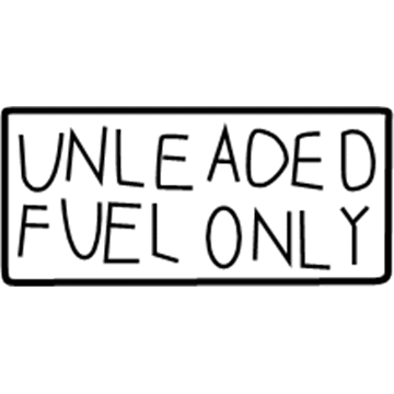 Toyota 74559-01010 Fuel Label