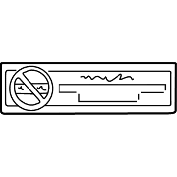 Toyota 74515-14032 Info Label