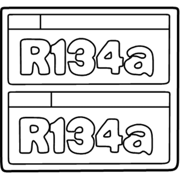 Toyota 88723-33080 A/C Label