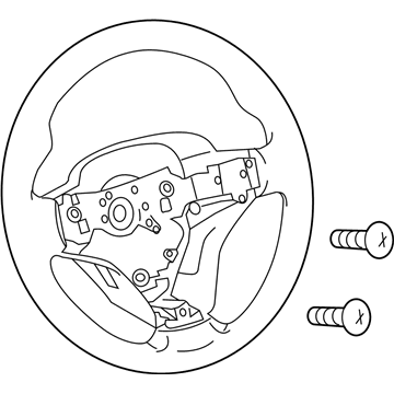 2016 Toyota Camry Steering Wheel - 45100-06P60-C2