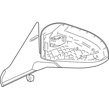 Toyota 87906-06051 Mirror Sub-Assembly, Outer Rear View, Left