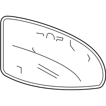 Toyota 87902-06020 Outer Mirror Glass Passenger Side