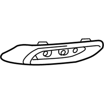 Toyota 52681-12090 Extension, Rear Bumper