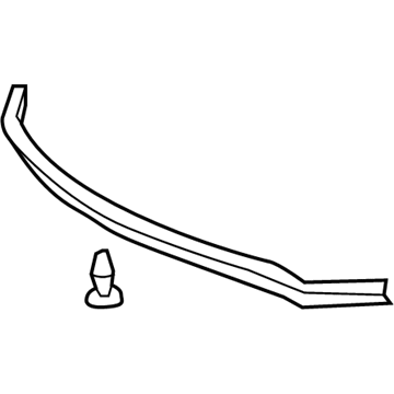 Toyota 53381-06040 Seal, Hood To Radiator Support