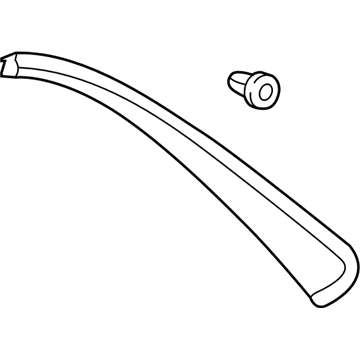 Toyota 75056-02020 Drip Molding, Rear Driver Side