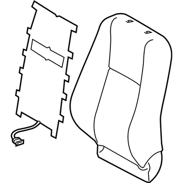 Toyota 71073-0ZB10-B1 Front Seat Back Cover, Right(For Separate Type)