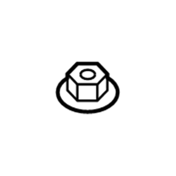 Toyota 90178-A0112 Positive Term Nut