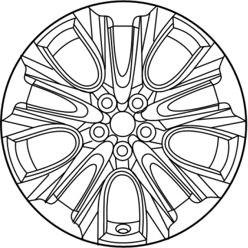 Toyota 4260D-0E030 Wheel Sub-Assembly, Clad