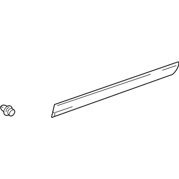 Toyota 75736-52010 Moulding, Front Door Outside, Lower LH