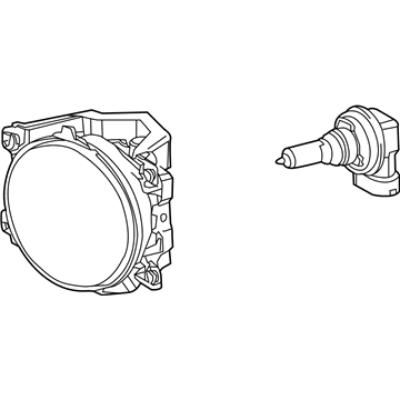 Toyota 81220-60120 Lamp Assembly, Fog, LH