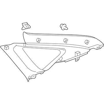 Toyota 62480-47030-A0 Garnish Assy, Roof Side, Inner LH