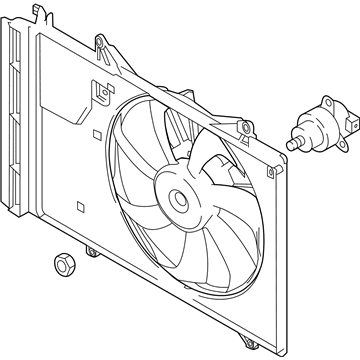 Toyota 16360-WB001 Fan Assembly, W/MOTOR