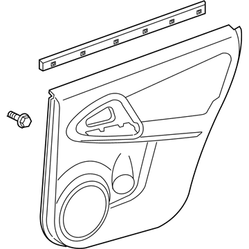 Toyota 67630-0R020-B5 Panel Assembly, Rear Door