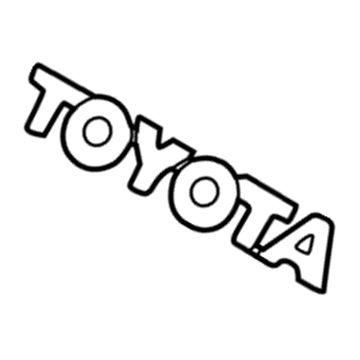 Toyota 75443-20610 Nameplate