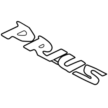 2001 Toyota Prius Emblem - 75444-47011